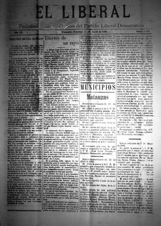 Portada de El Liberal